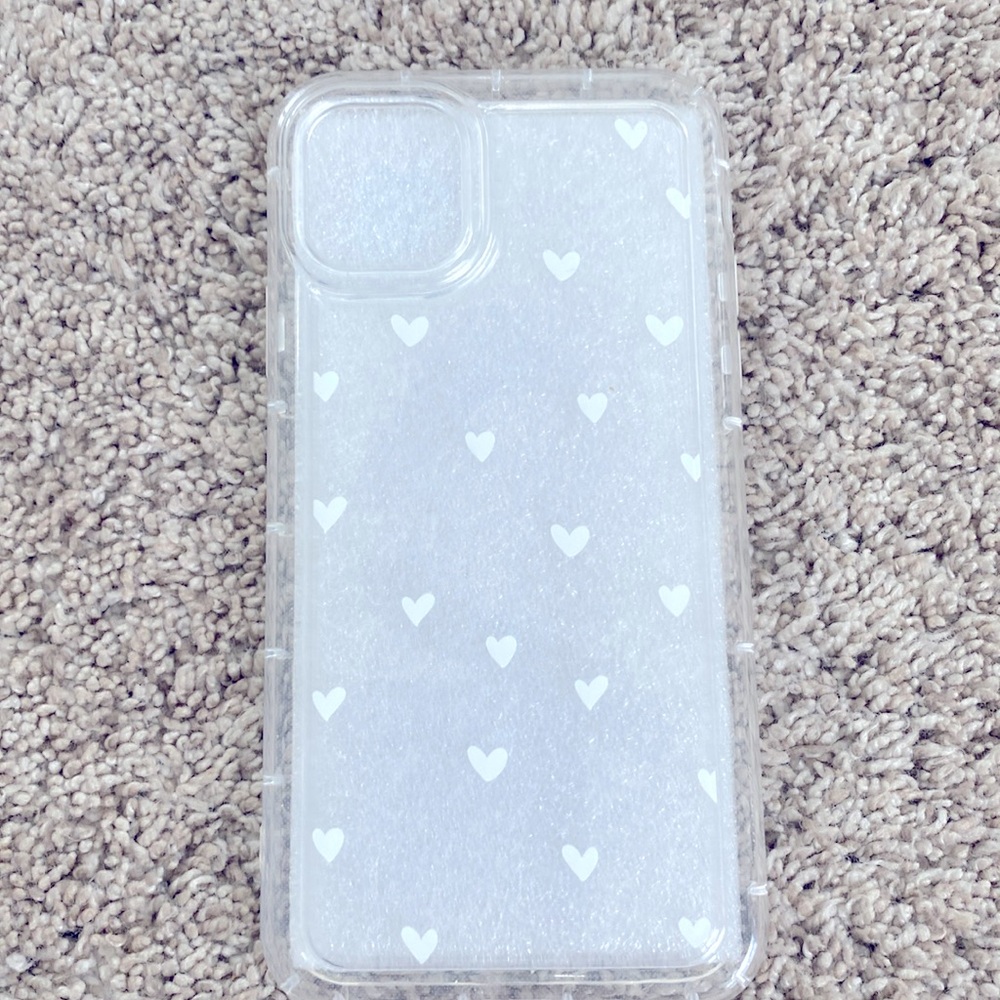 Clear heart phone case  iPhone 11 Pro Max